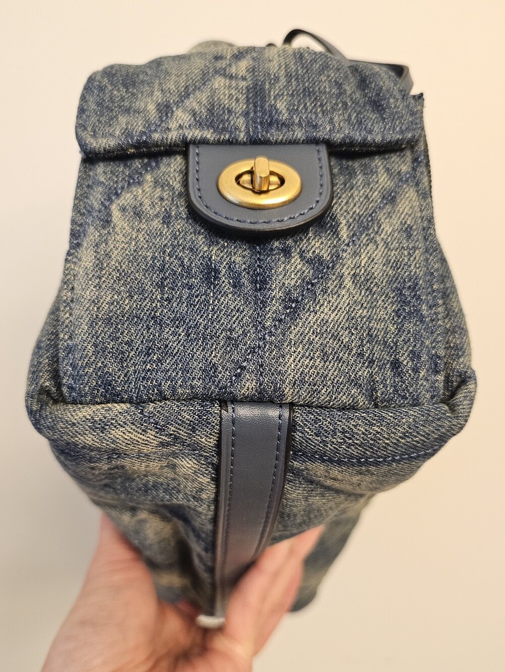 COACH Denim Pocket Juliet Bag 30 Denim Bag - Picture 7 of 12